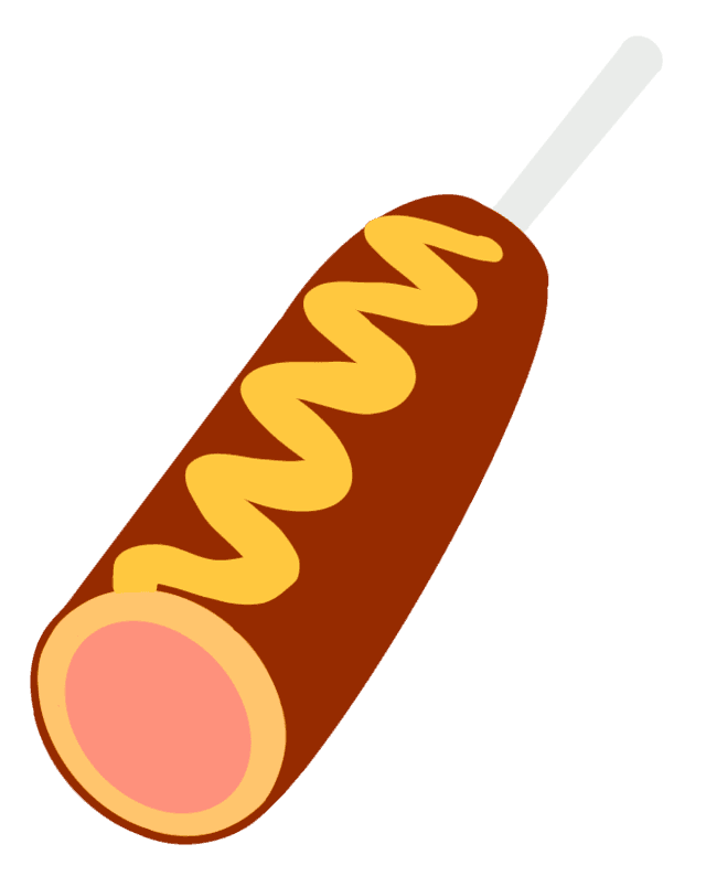 Corndog illustration